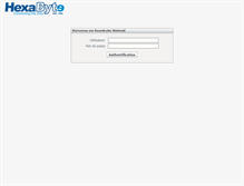 Tablet Screenshot of hexamail.hexabyte.tn